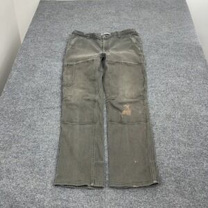 Arborwear Cedar Flex Pants Mens 38x32 Brown Cotton Spandex Double Knee Workwear